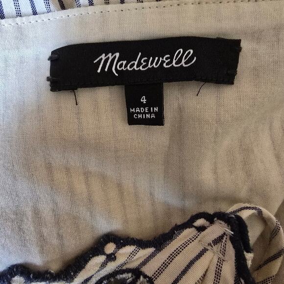 Madewell Floral Embroidered Jardin Midi Cotton Dress - Picture 8 of 14